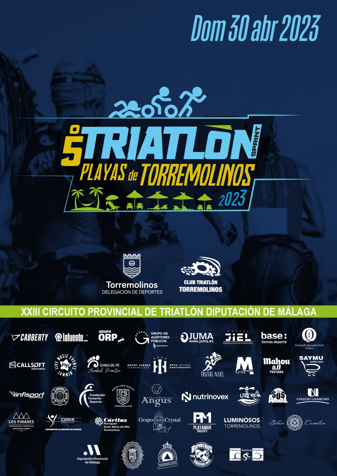 Cartel 5º Triatlón Playas de Torremolinos - Málaga